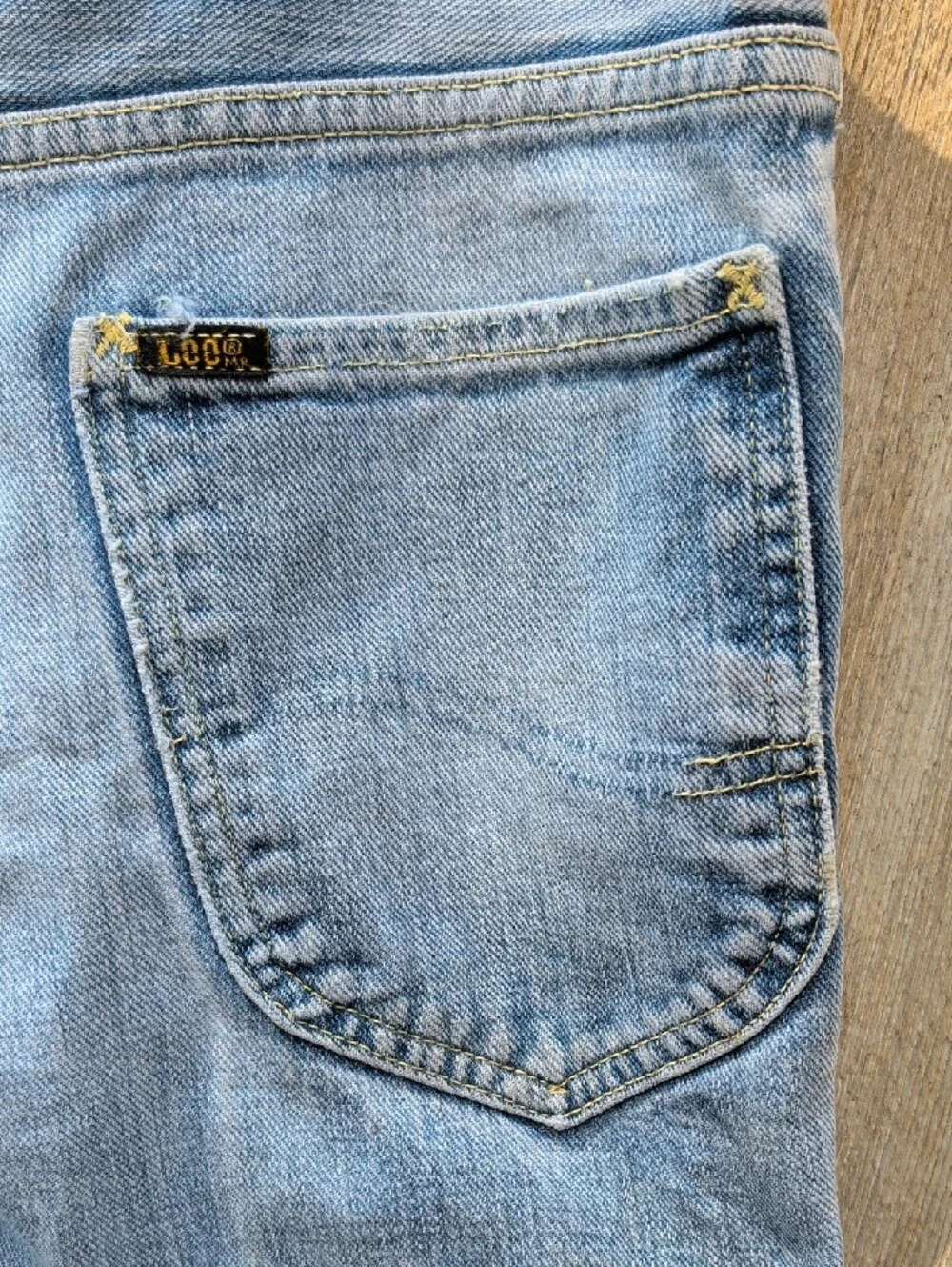 Vintage Lee Riders Relaxed Light Blue Men’s Jeans Denim Button Fly